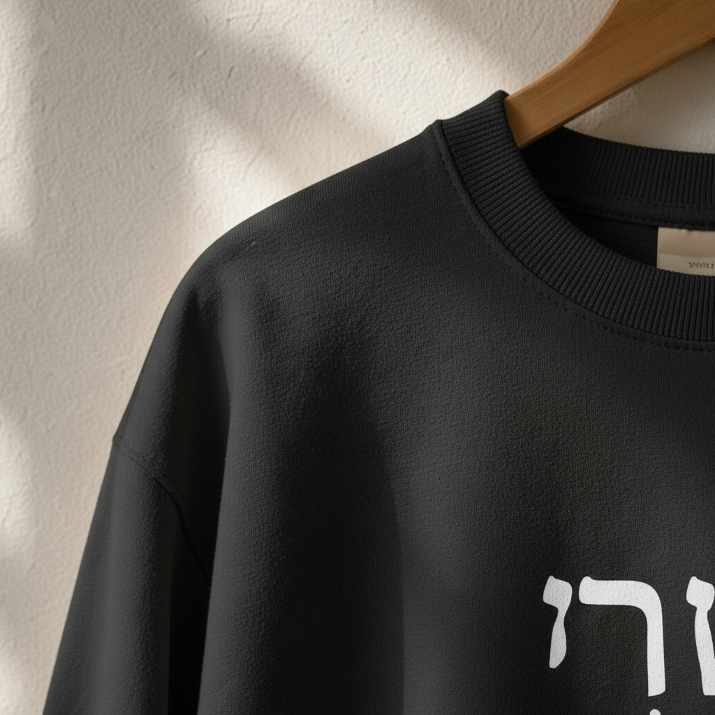 Black neckline detail