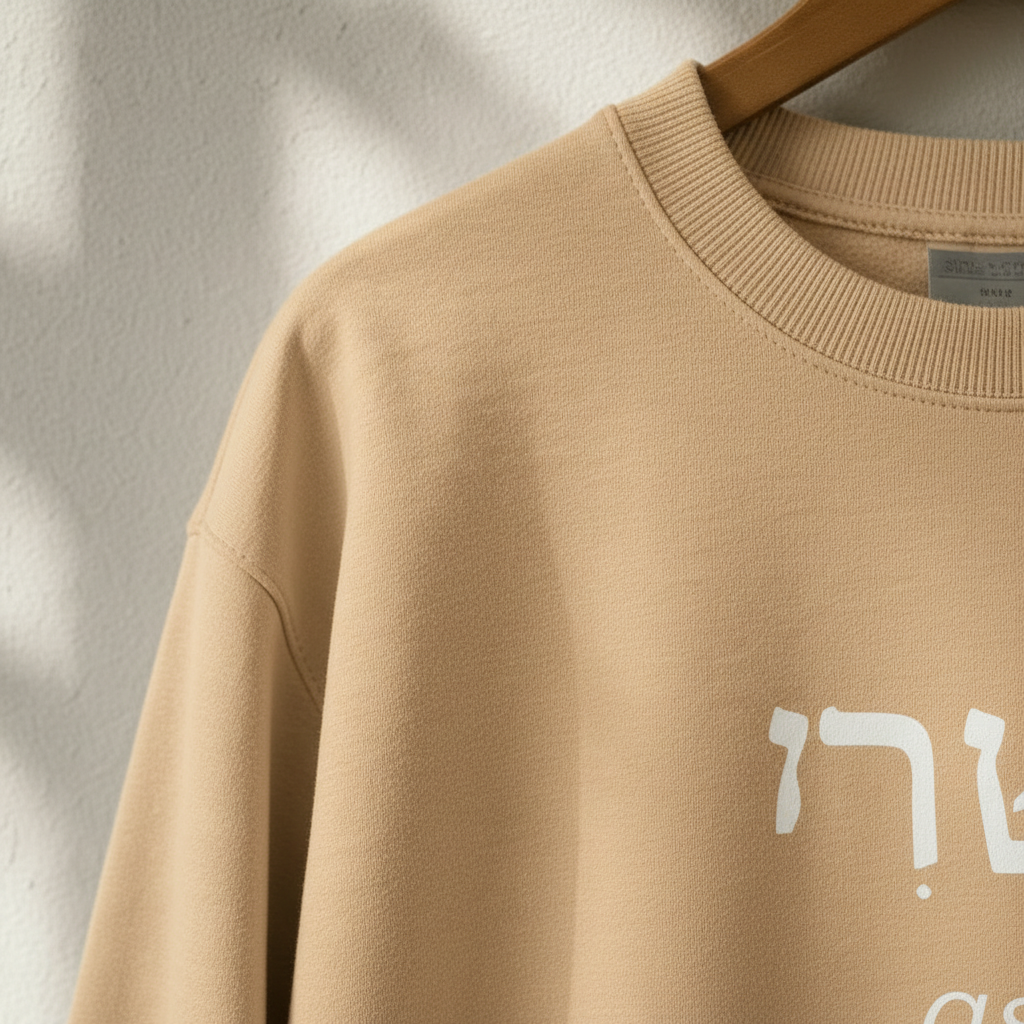 Sand neckline detail